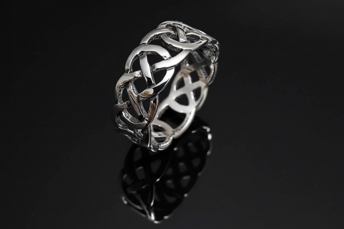Celtic Sterling Silver Men's Ring