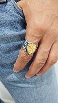 Cross Men's Ring – Stainless Steel