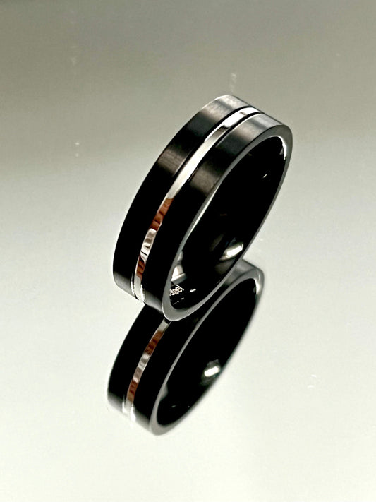 Black Gold Titanium Ring