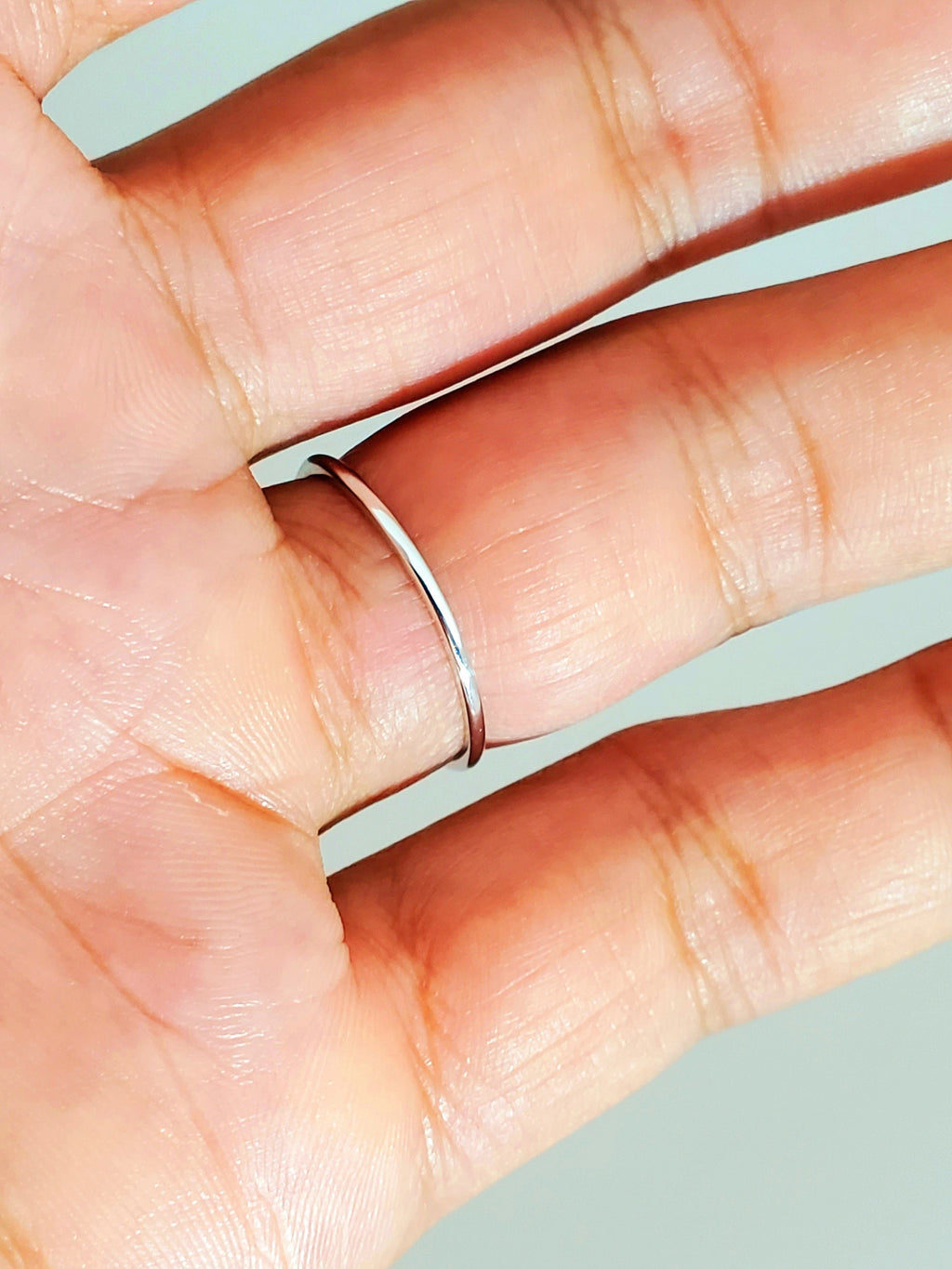 Simple Signet Black Agate Ring