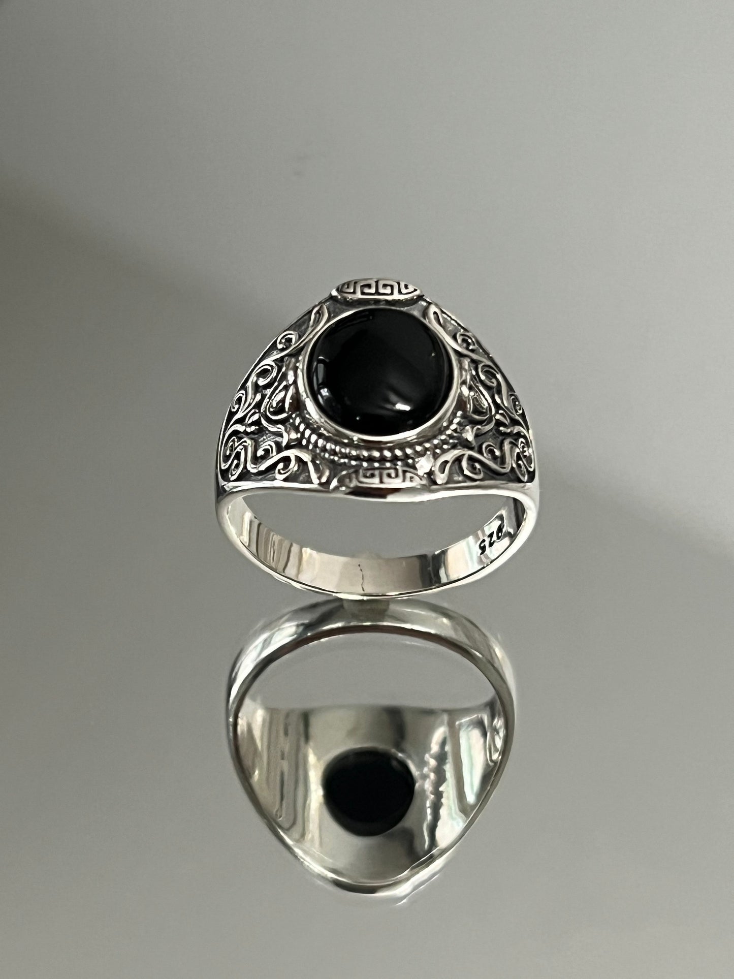 Bohemian Classic Men's Onyx Signet Ring