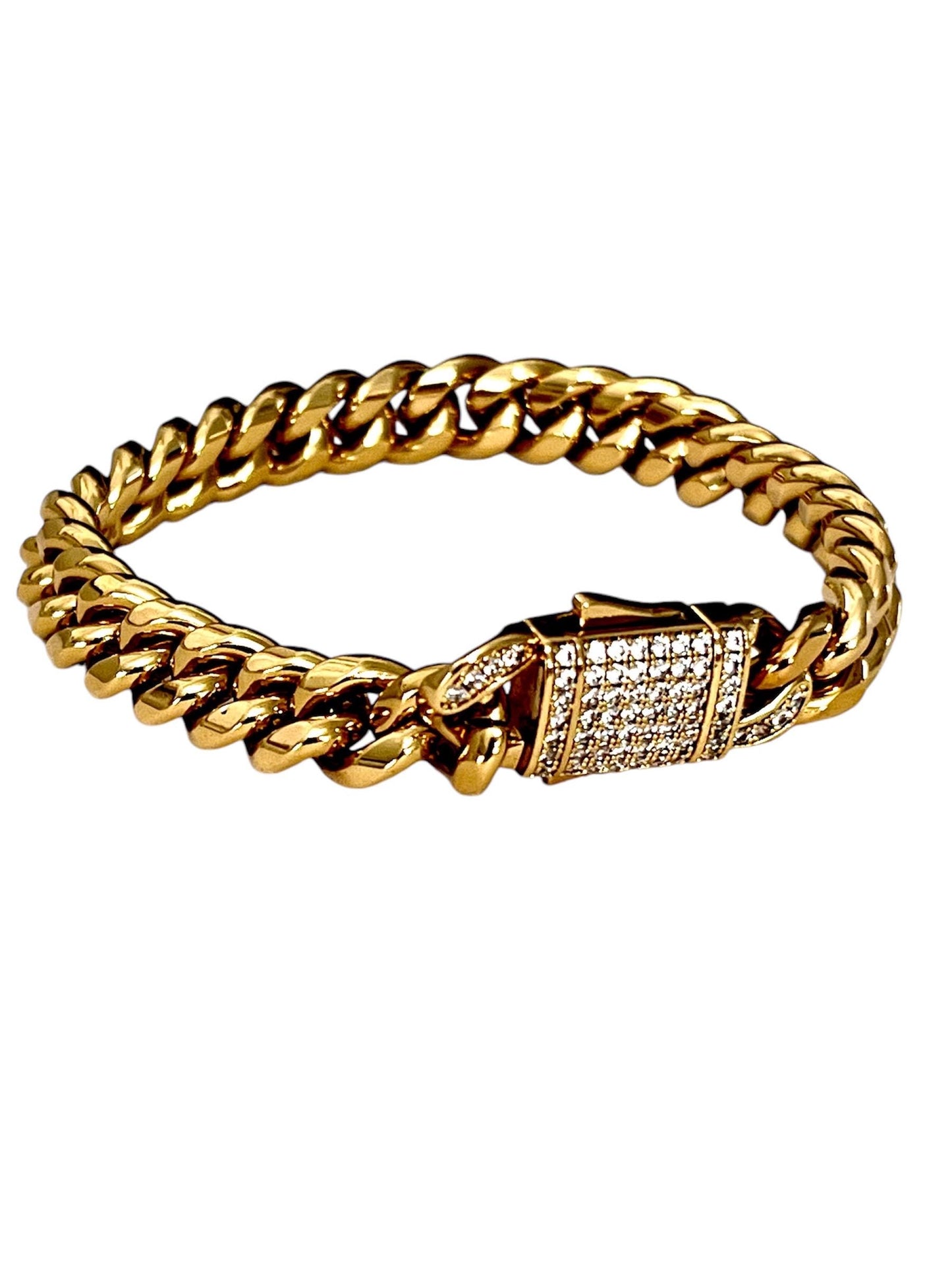 Gold Filled Link Bracelet Men's Chic and Trendy Bracelet