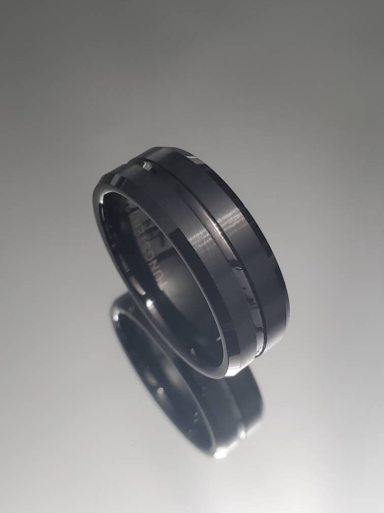 Midnight Men's Ring – Tungsten