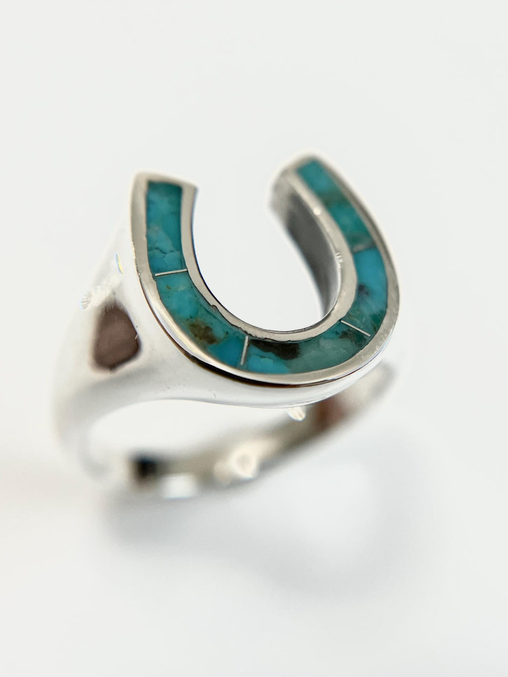 Horseshoe Turquoise Ring – Sterling Silver