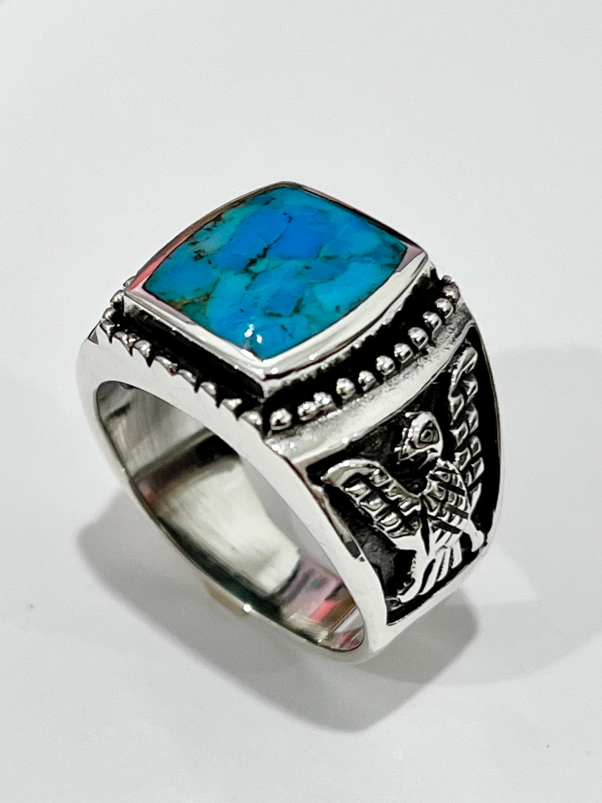 Kingsman Turquoise Eagle Ring
