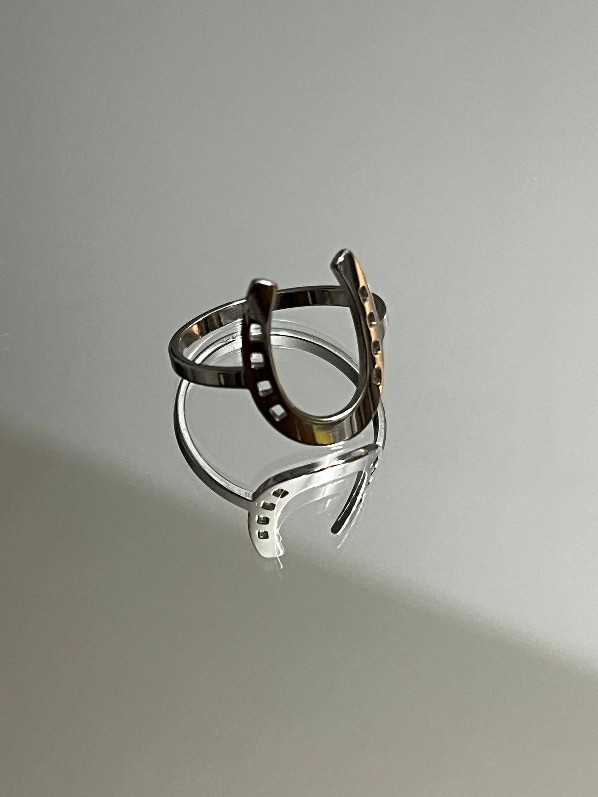 Horse Shoe Ring Men's Stainless Steel