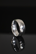 Elegance in Solid Band – Sterling Silver with 8mm Width