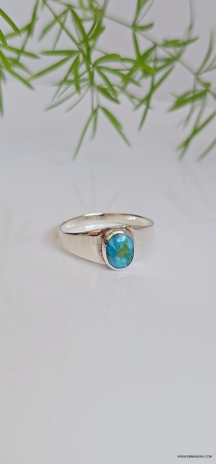 Turquoise Stone Ring Signet