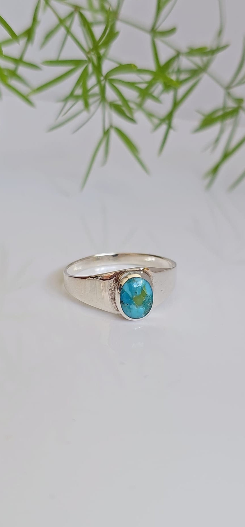 Turquoise Stone Ring Signet