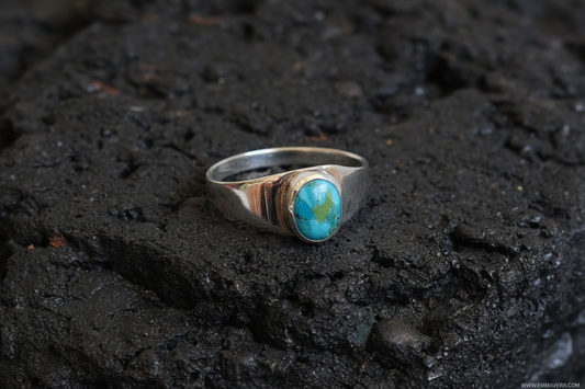 Turquoise Stone Ring Signet