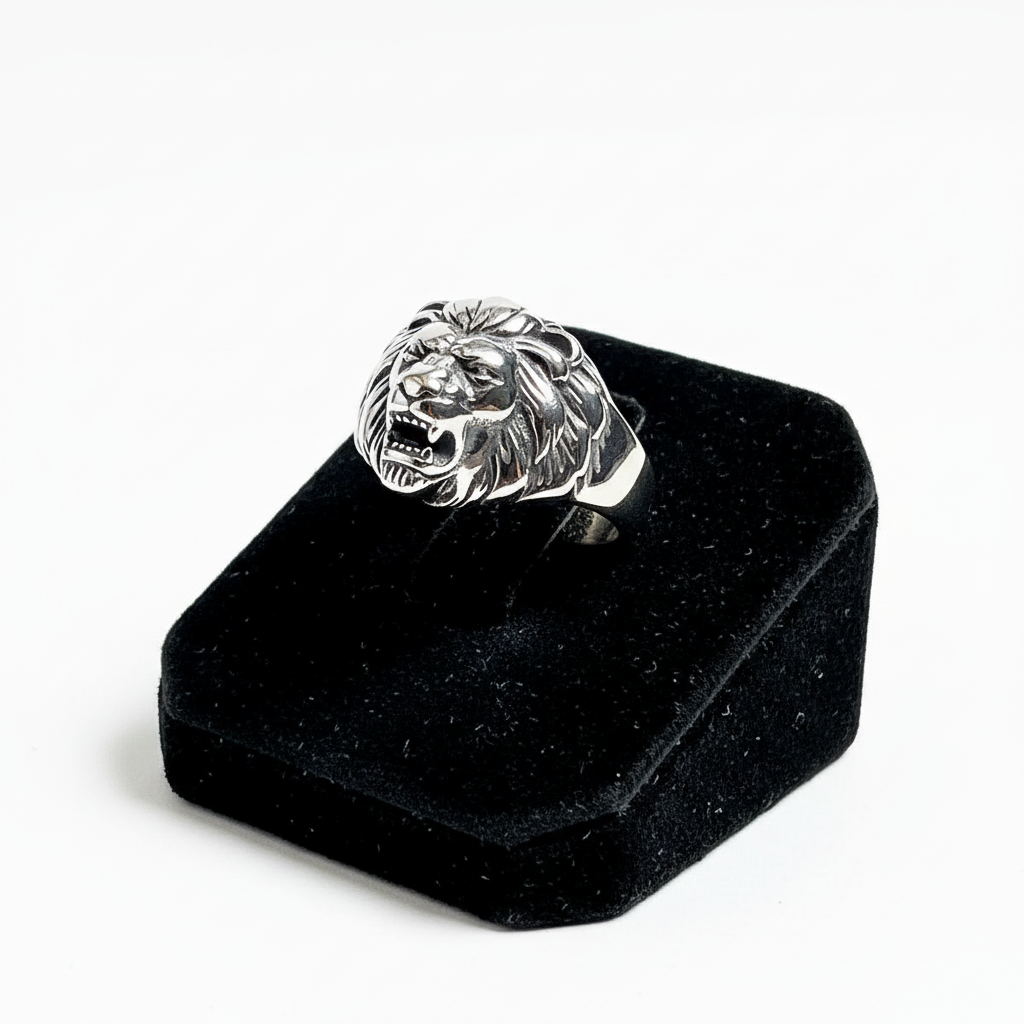 King of the Jungle Lion Ring