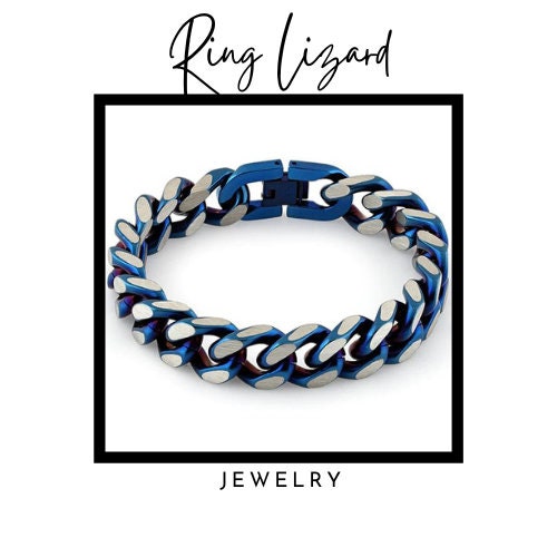 Blue Link Bracelet