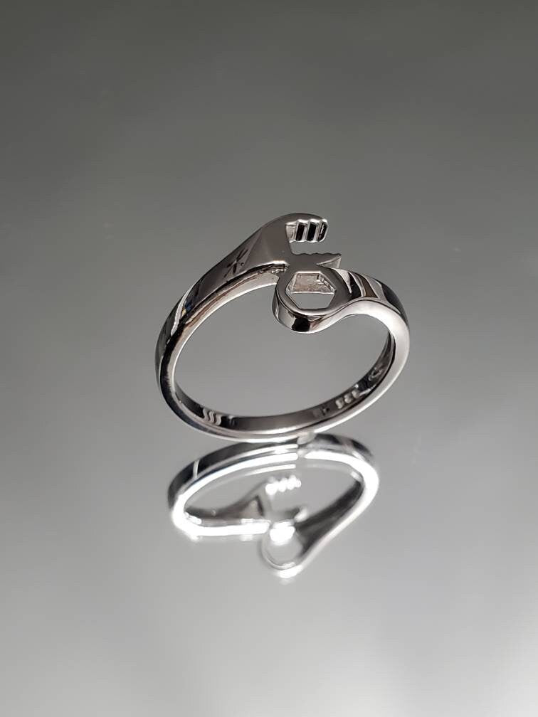 Wrench Women's Ring – Sterling Silver with High Polish Finish