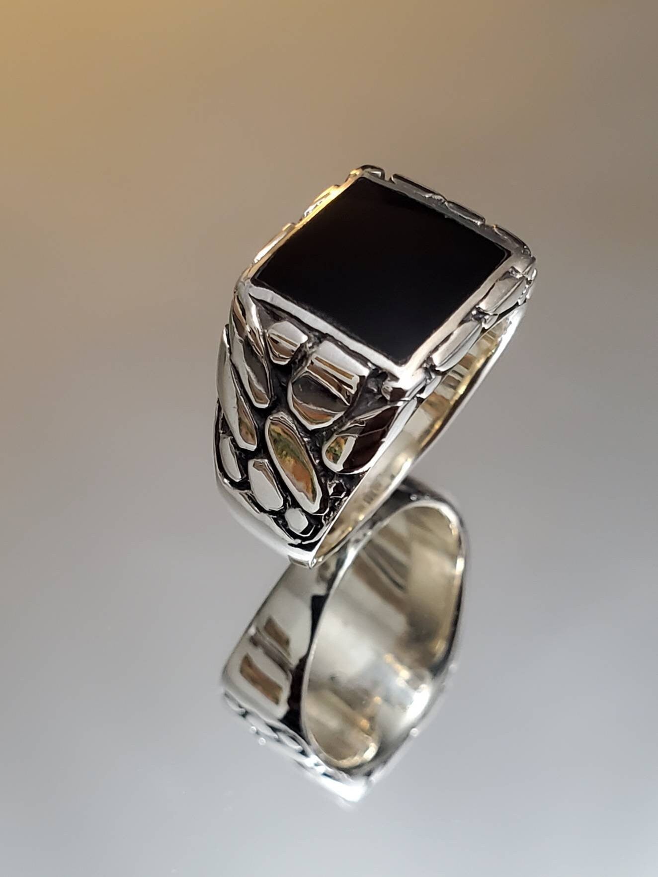 Onyx Masculine Men's Ring