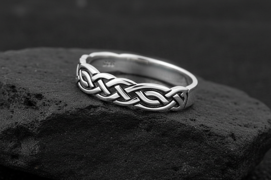 Celtic Sterling Silver Band