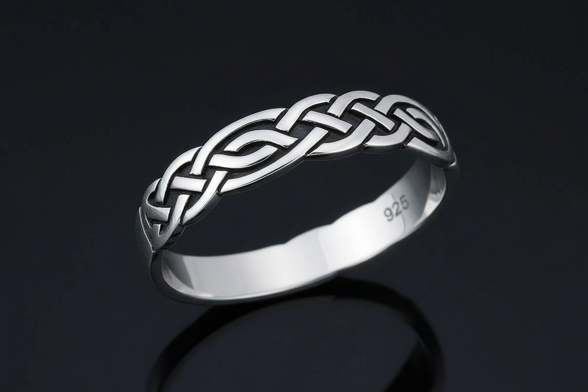 Celtic Sterling Silver Band