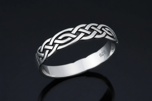 Celtic Sterling Silver Band