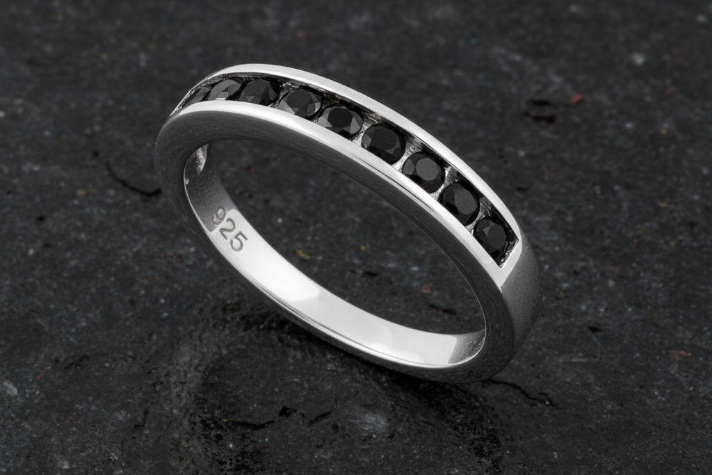 Black Cubic Zirconia Ring