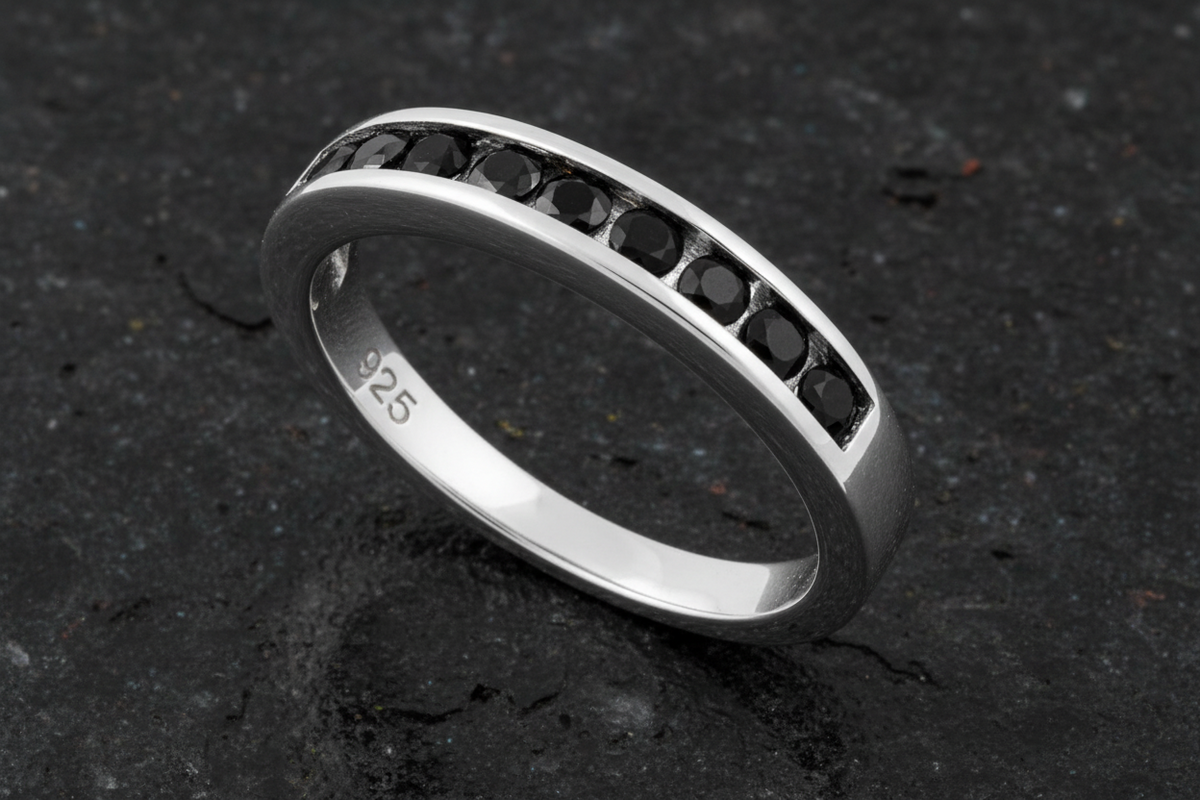 Black Cubic Zirconia Ring