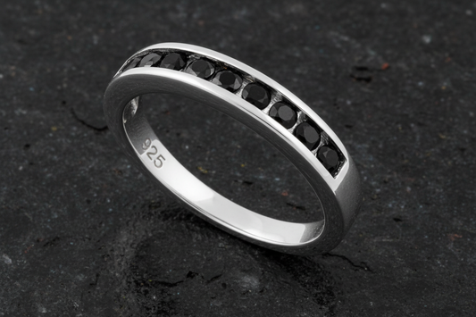 Black Cubic Zirconia Ring