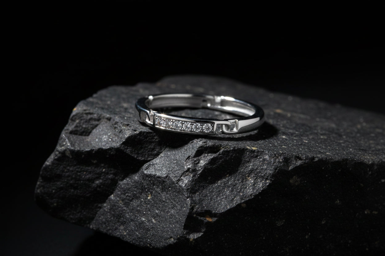 Chain Link Sterling Silver Ring
