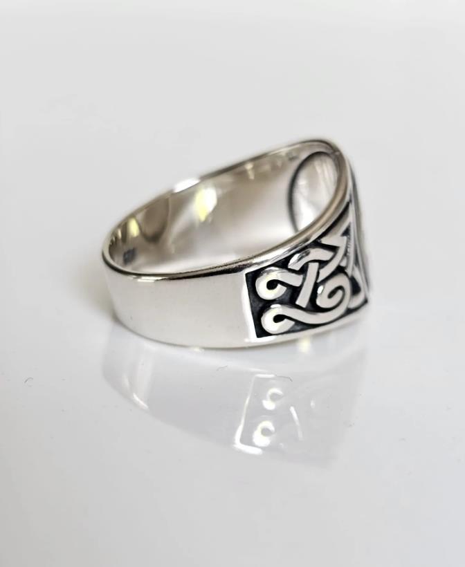 Celtic Cross Ring: 925 Sterling Silver Medieval Christian Jewelry