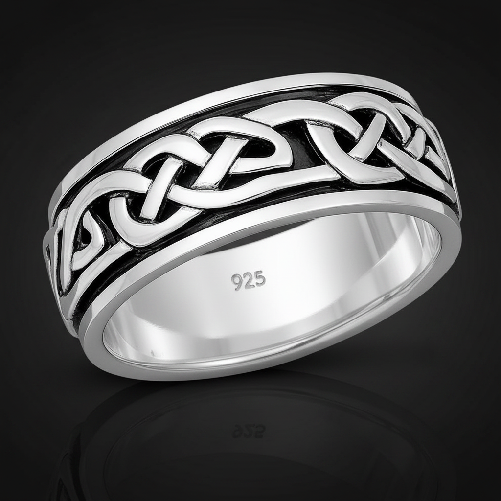 Sterling Silver Signet Ring: Bali-Inspired Agate or Turquoise Statement Jewelry