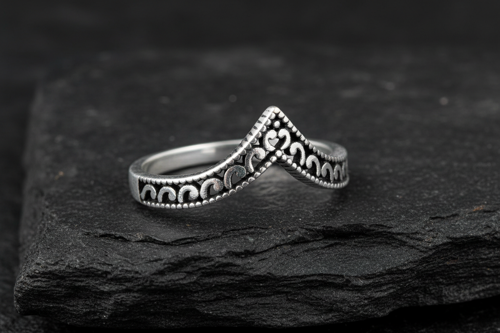Chevron Ring – Sterling Silver
