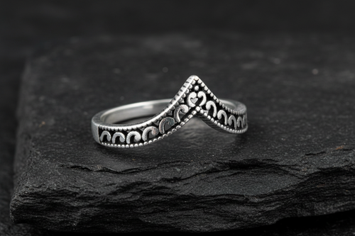 Chevron Ring – Sterling Silver