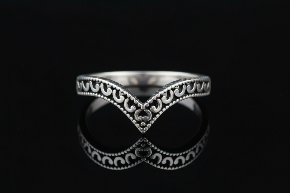 Chevron Ring – Sterling Silver