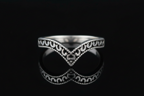 Chevron Ring – Sterling Silver