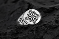 Masculine Compass Men's Ring