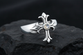 Eye Cross Moonstone Ring – Sterling Silver