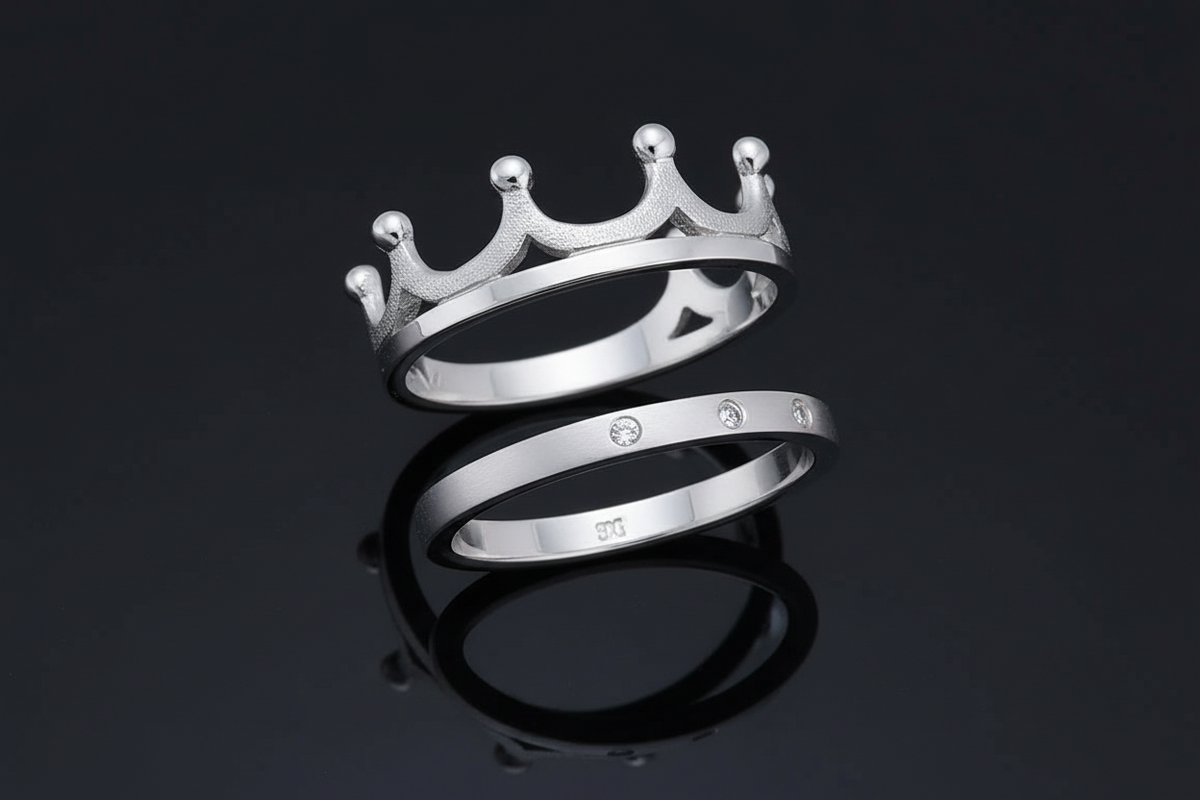 Crown Unisex Ring – 925 Sterling Silver