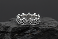 6mm Crown Ring with CZ – Sterling Silver
