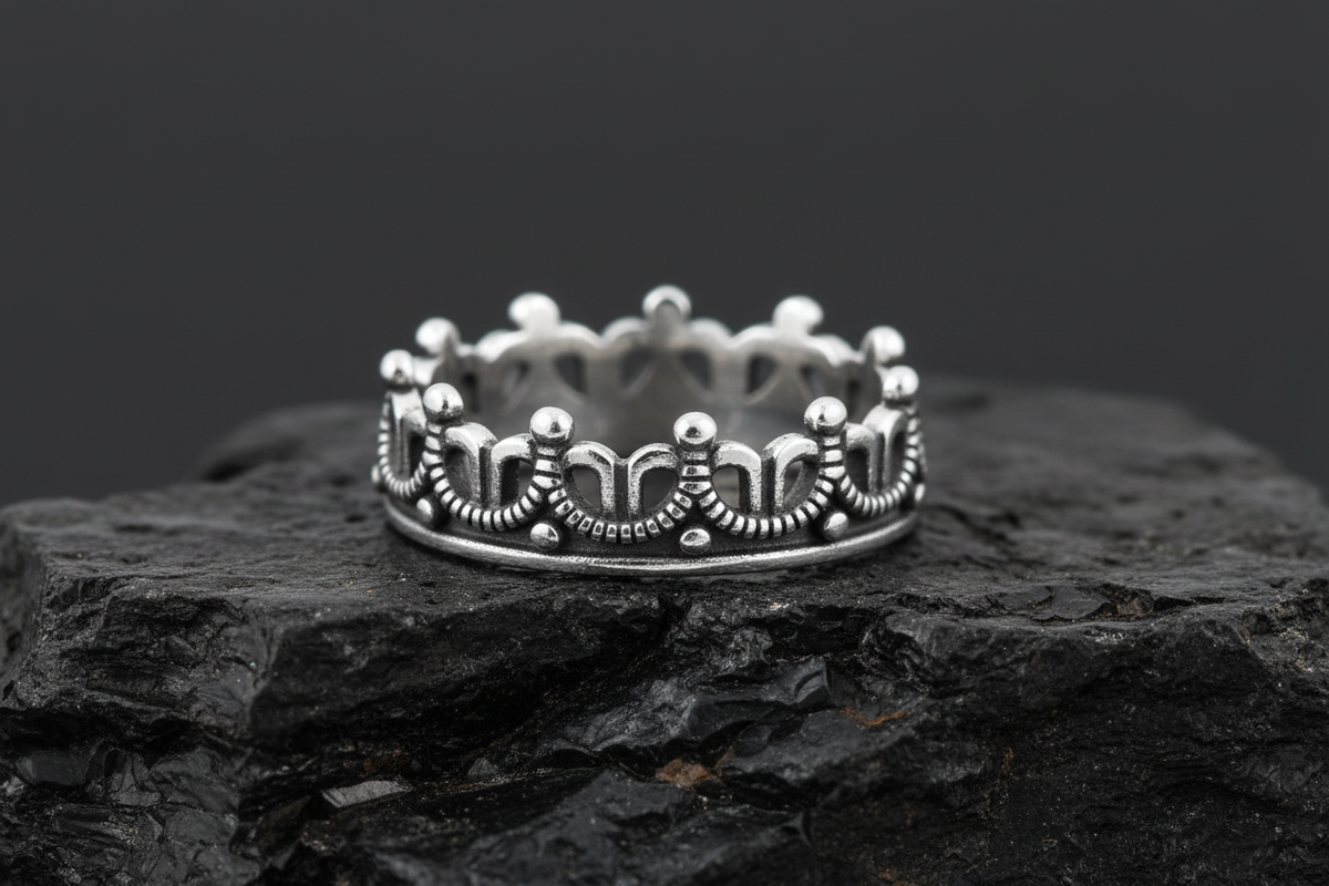 Crown Ring – Sterling Silver