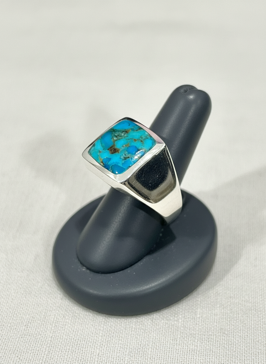 Formal Turquoise Men's Ring