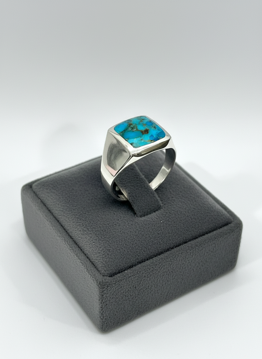Formal Turquoise Men's Ring
