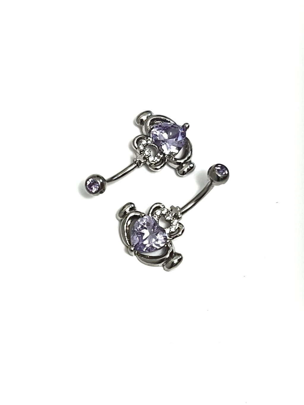 Claddagh Belly Button Ring – CZ Surgical Steel