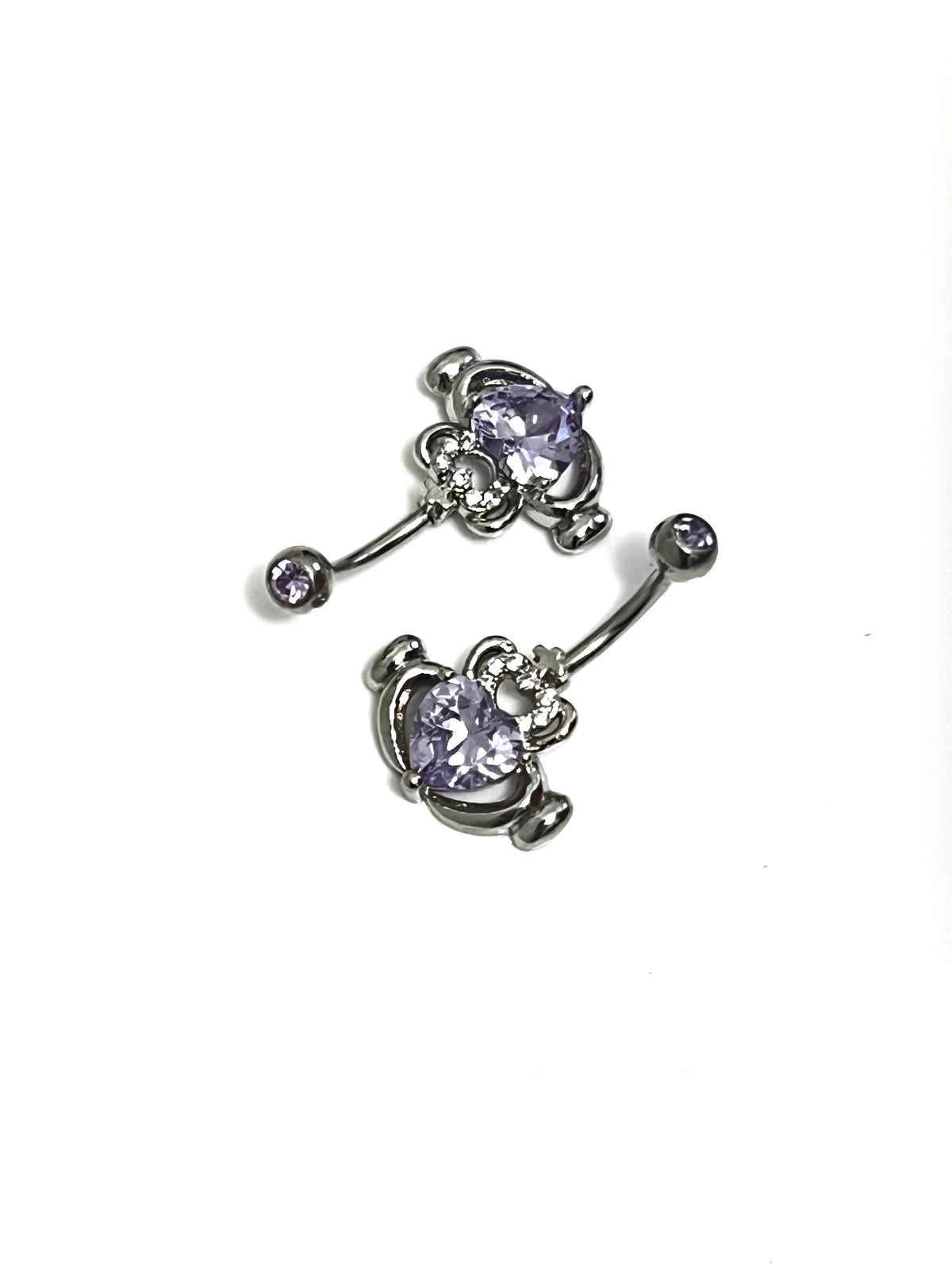 Claddagh Belly Button Ring – CZ Surgical Steel