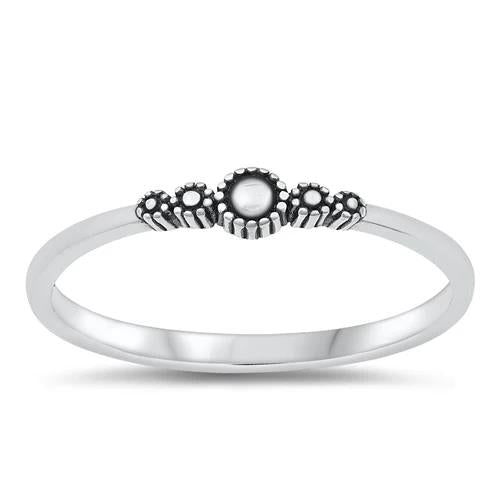 Sterling Silver Dainty Bali Ring, Thin Band, 925 Minimalist Ring, Women's Simple Ring, 925 Stamped, Stack Ring,