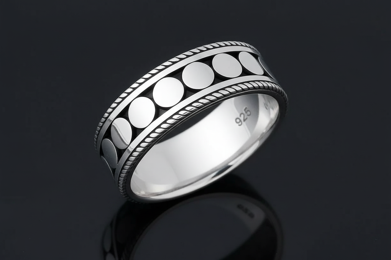 Men's Bali Fashion Sterling Silver Rings