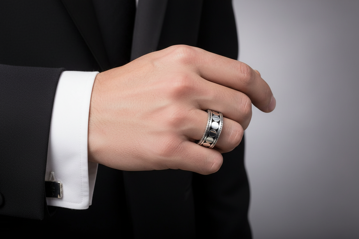 Men's Bali Fashion Sterling Silver Rings