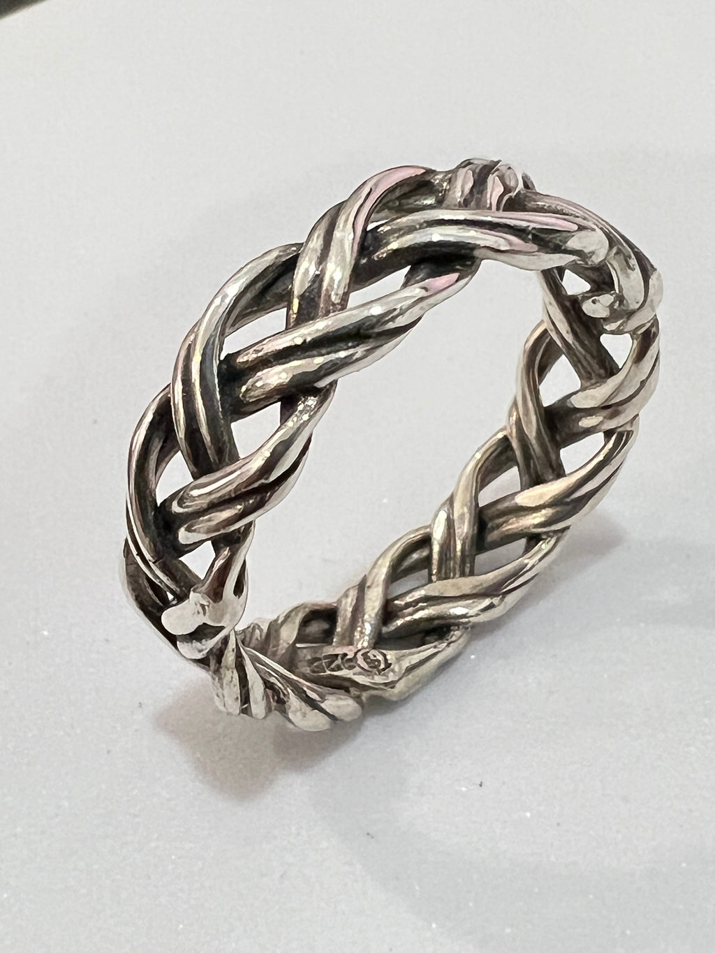 Braided 6mm Woven Unisex Wedding Ring or Daily Wear Band
