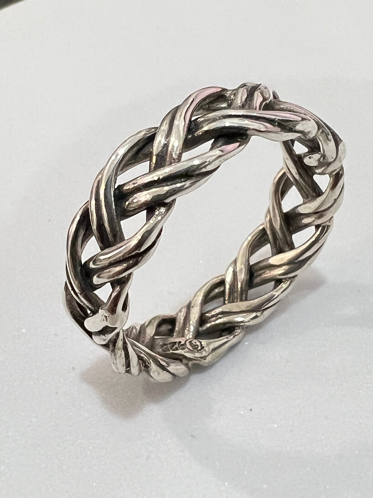 Braided 6mm Woven Unisex Wedding Ring or Daily Wear Band