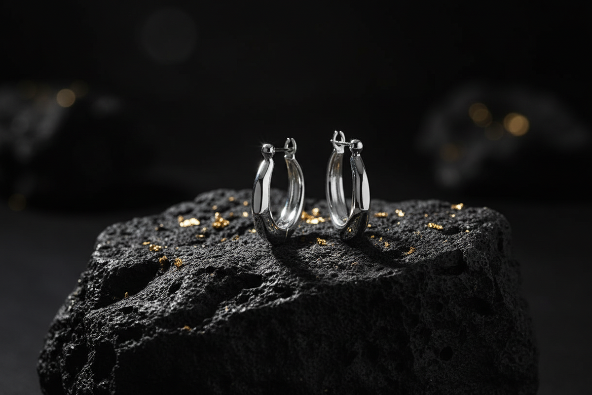 Silver Hoop Earrings
