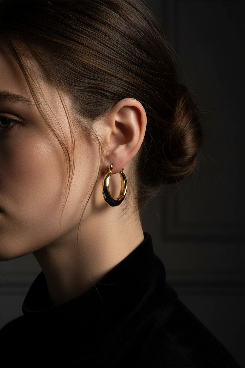 Silver Hoop Earrings