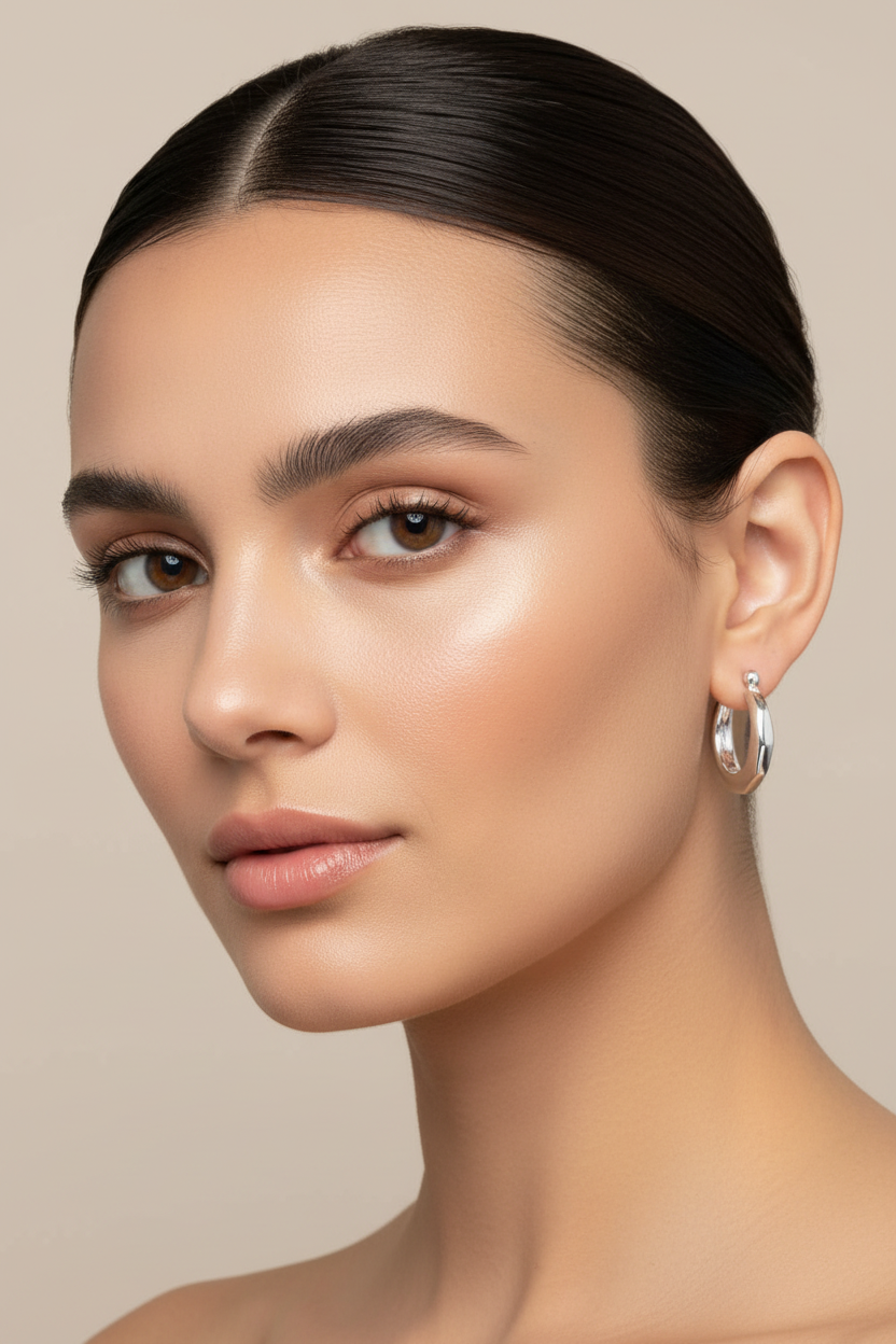Silver Hoop Earrings