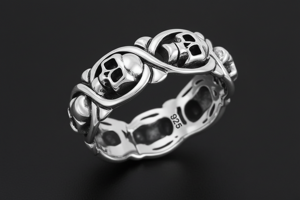 All Around Skulls Ring