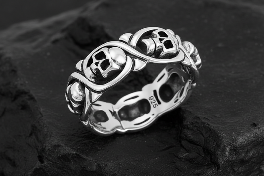 All Around Skulls Ring
